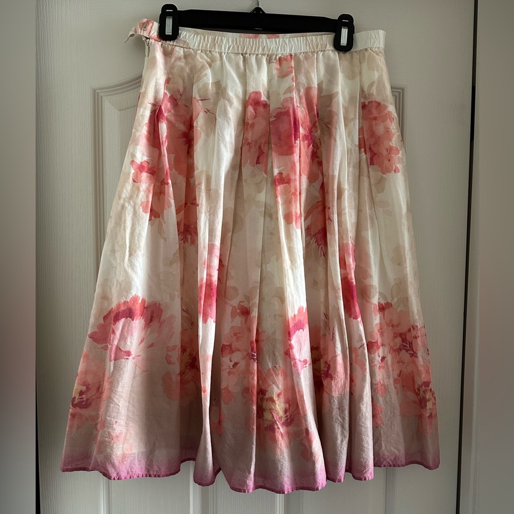 Coldwater Creek lined midi skirt, size S, 25.5” long - Picture 2 of 6